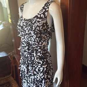 NWT Style&Co size small flapper style Elegant Black and White Patterned Dress